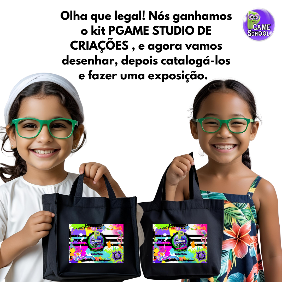 Kit PGame Estúdio de Criações com curso de desenho